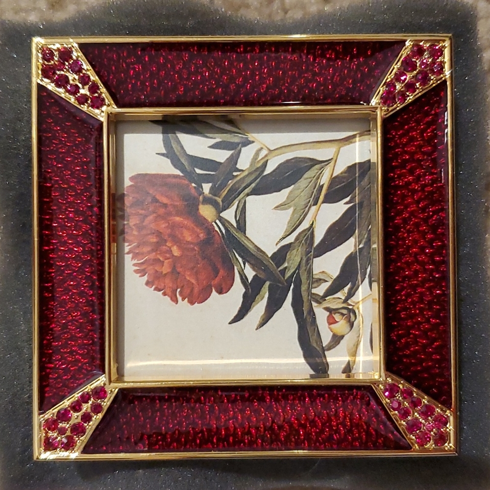 NWOT Jay Strongwater Leland Pave Corner Square Picture Frame